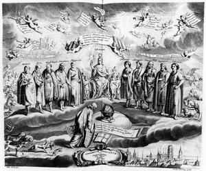 Firmmentum Sobiescianum veya, Uranographia, Johannes Hevelius (1611-87), Charles de la Haye tarafından oyulmuş, pub. 1687