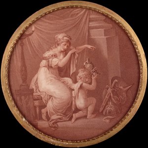 Aşk Tanrısının Hayatı (gravür) by Angelica (after) Kauffmann