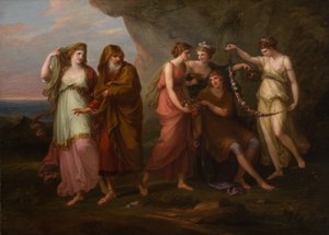 Telemachus ve Calypso Perileri, 1782.