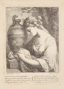 semaverdeki kadın by Angelica Kauffmann