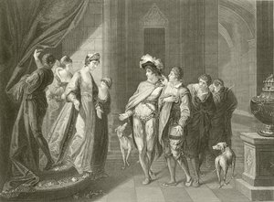 Edgar ve Elfrida arasındaki röportaj by Angelica Kauffmann