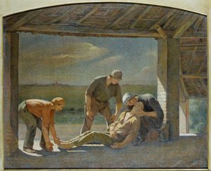 Pieta (tuval üzerine yağlı boya) by Angelo Barabino