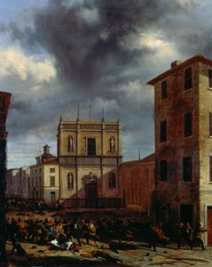 Brescia'nın On Günü, Angelo Inganni (1807-1880), tuval üzerine yağlı boya, 38x45 cm