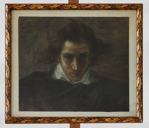 Bir Müzisyen Portresi (pastel) by Angelo Longanesi