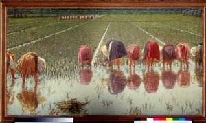 80 sente! - tuval üzerine yağlıboya by Angelo Morbelli
