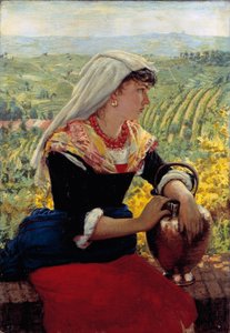 Monferrato giyimli karısının portresi