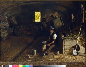 Ağaç ayırıcı. 1881-84 by Angelo Morbelli