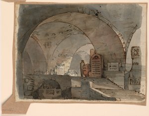 Sahne Tasarımı, Mezarlı Yeraltı Tonozlu Mekan by Angelo Toselli