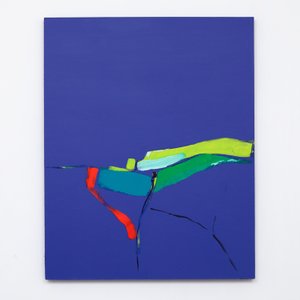 End of the Land, 2012, gemide akrilik by Angie Kenber