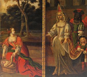 Dört katlı çift taraflı ekran, c.1700