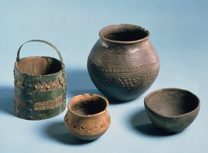 Ev gereçleri, Anglo-Sakson, muhtemelen 5-7. yüzyıl (çömlek)