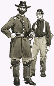 Bir ABD Süvari subayı ve askeri by Angus McBride
