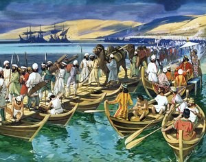 Kral Darius tarafından İstanbul Boğazı üzerinde yaptırılan köprü