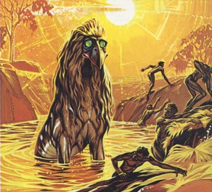 Bunyips (renkli lito) by Angus McBride