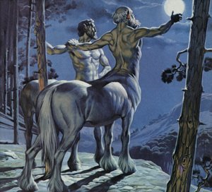 Sentorlar (renkli taş baskı) by Angus McBride