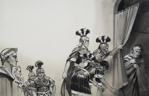 Claudius (MÖ 10-MS 54) (kağıt üzerine guaj) by Angus McBride