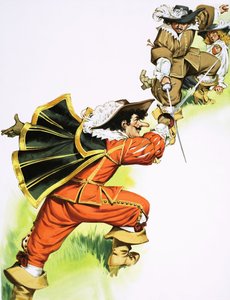 Cyrano de Bergerac kılıç dövüşünde by Angus McBride