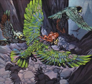 Harpies (renkli taş baskı)