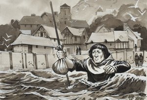 Peter de Sibley (kağıt üzerine guaj) by Angus McBride