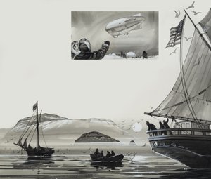 Roald Amundsen (1872-1928) (kağıt üzerine guaj) by Angus McBride