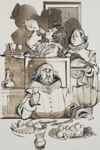 Hizmetçiler (kağıt üzerine guaj) by Angus McBride