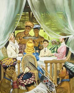 Beyaz Racalar (kağıt üzerine guaj) by Angus McBride