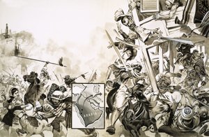 Scarcens ve Moors arasında 635 yılında yapılan savaş by Angus McBride