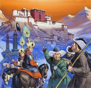 Tibet (kağıt üzerine guaj) by Angus McBride