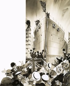 Tanımlanamayan gemi denize indiriliyor by Angus McBride