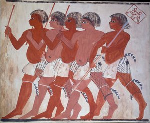 Thenuny, Thebes I, 1, 144-146, 20. yüzyıl 74. özel mezarından tablonun kopyası