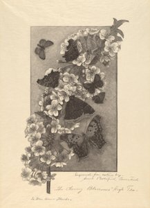 Kiraz Çiçekleri - İkindi Çayı by Anna Botsford Comstock