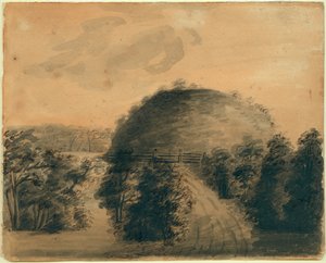 Anna Maria Von Phul tarafından Büyük Höyük çizimi by Anna Maria von Phul
