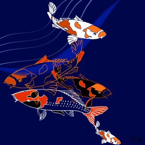Koi (karışık ortam)