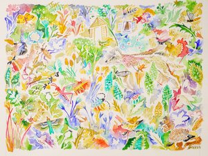 1 Swansong, 2023 (suluboya) by Anna Pugh