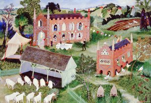 Kuş Evi, 2002 (akrilik) by Anna Pugh