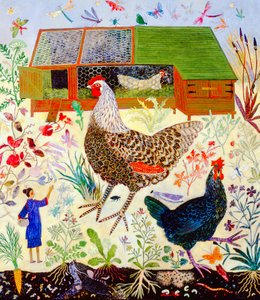 Kelebekler, 2007 (akrilik) by Anna Pugh