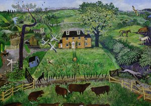 Sedir Kulübe, 2016 (akrilik) by Anna Pugh