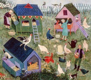 Yumurta Toplama, 2003 (akrilik) by Anna Pugh