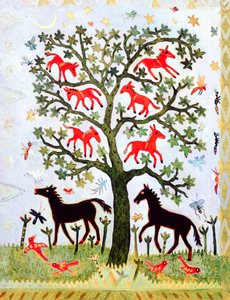 Gambiya Ağacı, 2005 (akrilik) by Anna Pugh