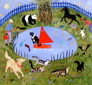 Merhaba Chloe, 2004 (akrilik) by Anna Pugh