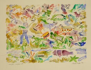Belki, Belki Değil, 2023 (suluboya) by Anna Pugh