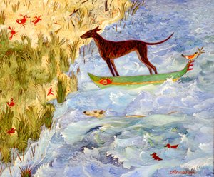 Nearly There, 2008 (akrilik) by Anna Pugh