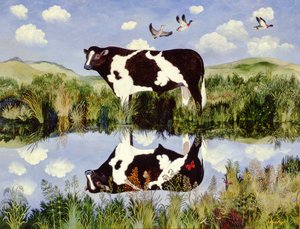 Kenarda, 2002 (akrilik) by Anna Pugh