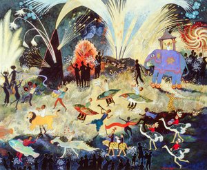 Parti Zamanı, 2010 (akrilik) by Anna Pugh