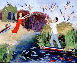 Gemiden Kıyıya, 2007 (akrilik) by Anna Pugh