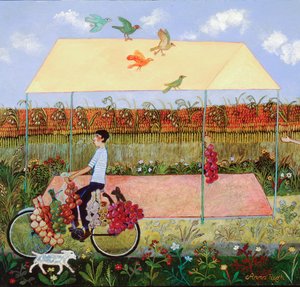 Özel teslimat, 2010 (akrilik) by Anna Pugh