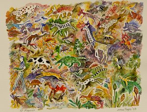 Aziz Francis, 2023 (suluboya) by Anna Pugh