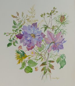 Natürmort çiçekler, 2021 (resim) by Anna Pugh