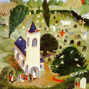 Başıboş Sığır, 2007 (akrilik) by Anna Pugh