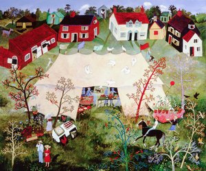 Papazı Beklerken, 2010 (akrilik) by Anna Pugh